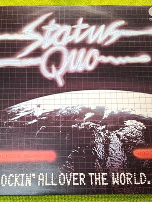 Status Quo Rockin' All Over The World LP μεταχειρισμένο, ροκ
