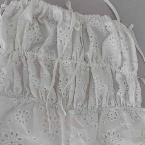 Missguided white embroidered jumpsuit
