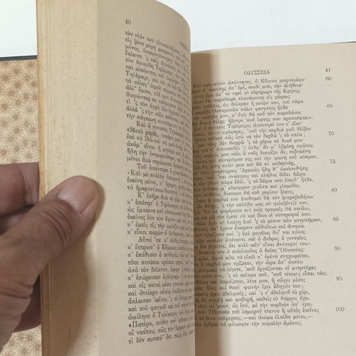 Homer's Odyssey Volumes A & B used, translation by Iak. Polylas 1912