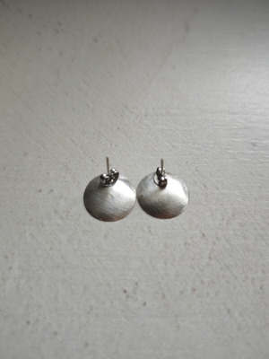 Silver earrings, 1.6 cm diameter, 925 silver
