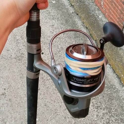 Shorejigging Okuma Tomcat Rod 2.74m with Okuma Tomcat 8,000 Reel used