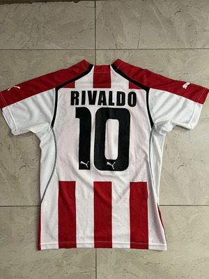 Φανέλα Rivaldo Ολυμπιακού μεταχειρισμένη, αυθεντική, μέγεθος Small