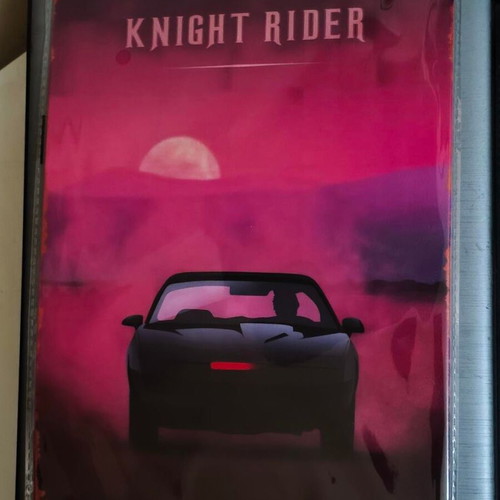 Metal decorative Knight Rider sign 20x30 cm like new