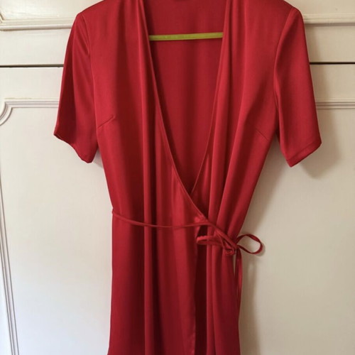 Mind Matter mini satin dress red like new
