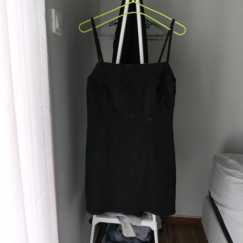 Zara jean dress like new, mini black