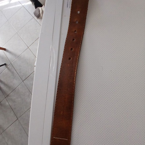 DERRY'S leather belt 105 cm, brown