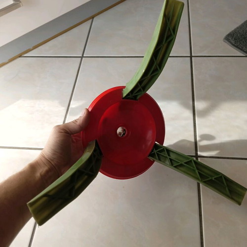 Plastic Christmas tree base used