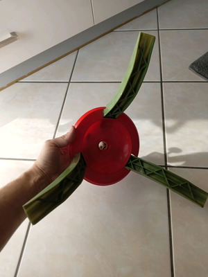 Plastic Christmas tree base used
