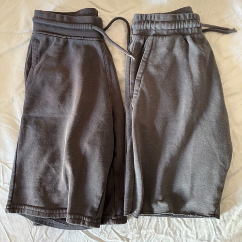 2 Grey H&M Boys' Shorts 11-12 Years Used, One With Tear