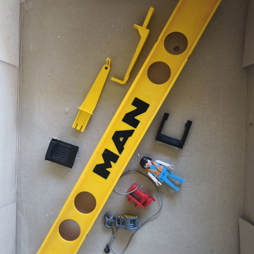 Playmobil 4210 M·A·N Crane Bridge vintage German set used