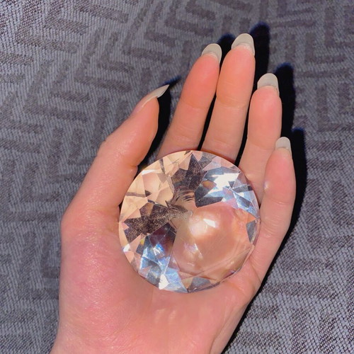 Diamond used for fairy core room decor with broken base