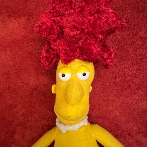 Sideshow Bob plush from The Simpsons like new, 45cm