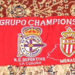 Olympiacos double-sided scarf used, Champions League 2004-05