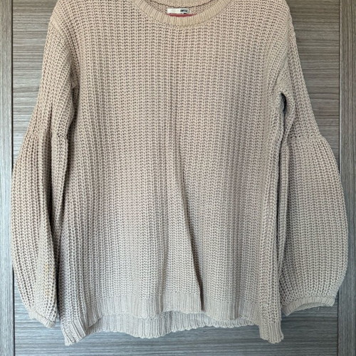 Cotton knit Amuse Society size S like new, gray and beige