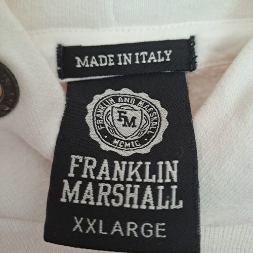 Franklin & Marshall men's sweatshirt like new, white, XXL