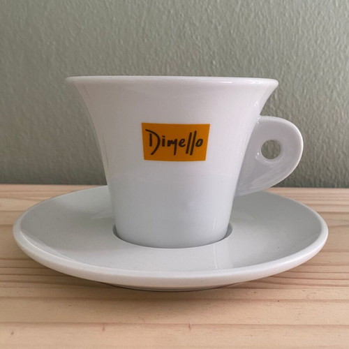 Dimello large cappuccino/tea cup with saucer like new
