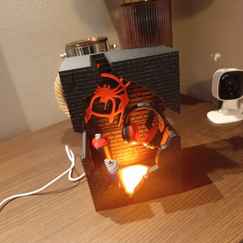 Spider-Man Miles Morales Lightbox lamp new, themed design