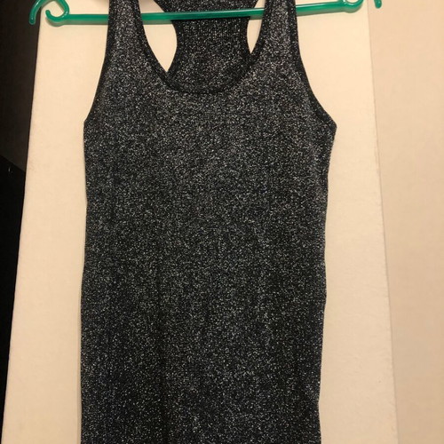 Black and silver blouse like new, size S