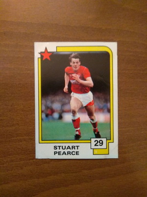 Κάρτα Panini Soccer Superstars 1988 Νο29 Stuart Pearce μεταχειρισμένη