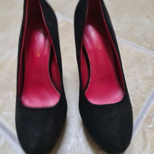 High heels black with platform like new