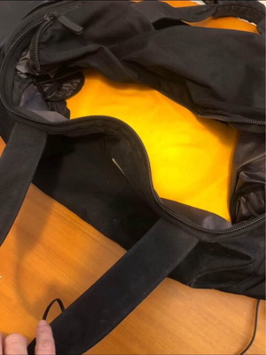 Nike sports bag used, black