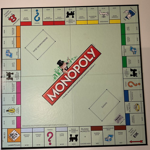 Monopoly Lithuanian edition used, box worn
