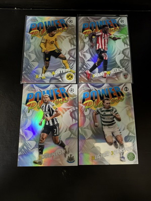 Power Players football card lot, Karim Adeyemi, Inaki Williams, Joelinton, Alistair Johnston