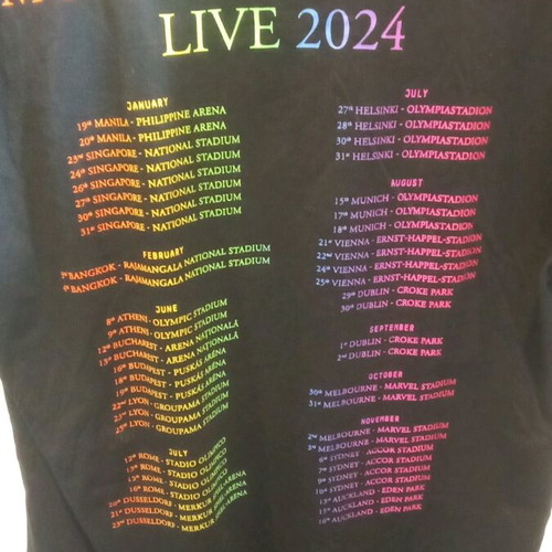 T Shirt Coldplay μεταχειρισμένο, μέγεθος S, μαύρο Abercrombie & Fitch