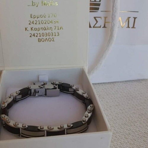 Visetti men's stainless steel bracelet and handcuff, new