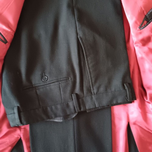 Aslanis men winter suit like new, black, size 52