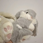 Large Bunny Rabbit Vintage Plush Toy set of 2 new with tags by KEEL