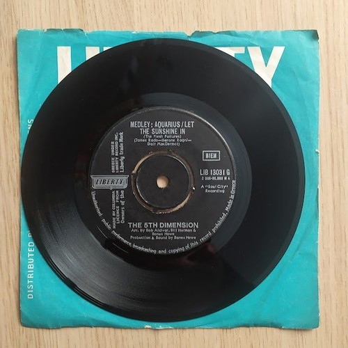 The 5th Dimension Aquarius/Let The Sunshine In 45rpm vinyl used