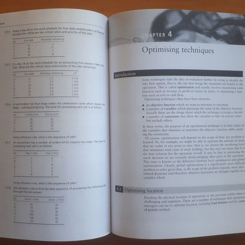 Quantitative Analysis in Operations Management book like new