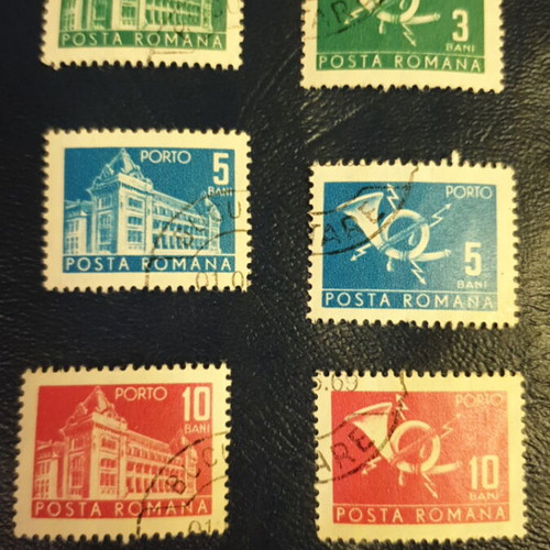 Romanian stamps 1967 used, set of 6