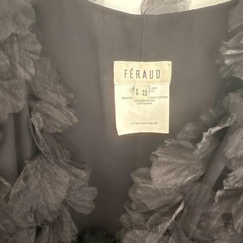 Louis Feraud silk dress with bolero like new, black, EU44