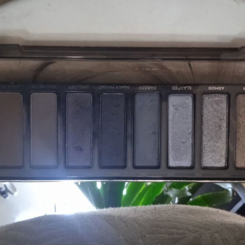Urban Decay Naked Reloaded eyeshadow palette used, smokey