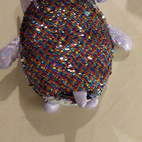 Shimmeez 8" Maggie Unicorn Sequin Plush Stuffed Animal like new