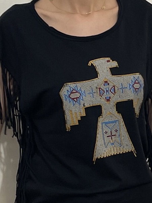 Women T-shirt σαν καινούργιο, μαύρο, μέγεθος M
