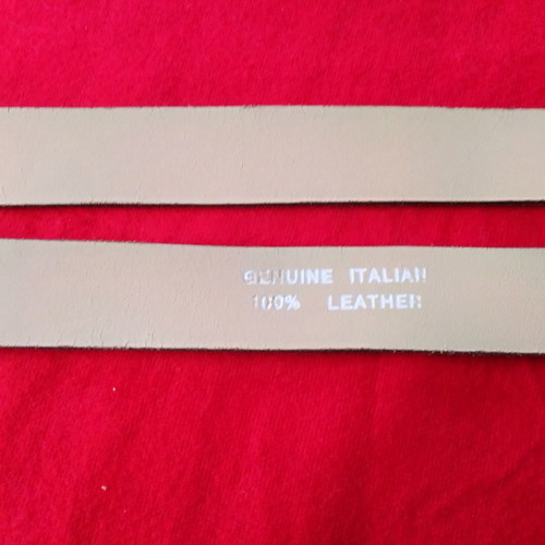 Double Gold Matte Leather Belt like new