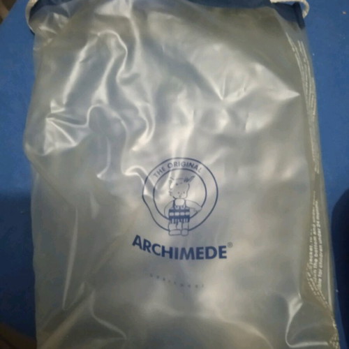 Archimede children's one-piece swimsuit like new with floatation and protector