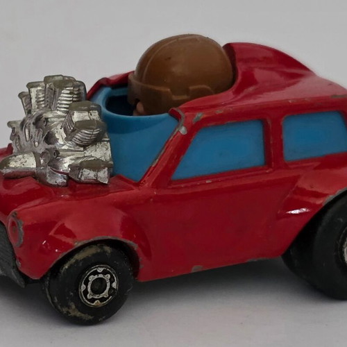 Matchbox Lesney Superfast 1975 No 14 Mini Ha Ha red toy car