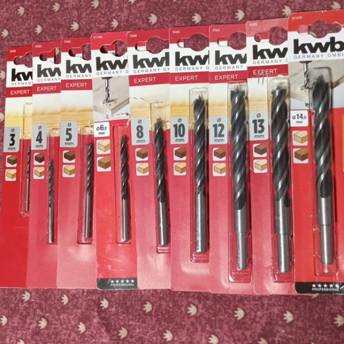 Kwb Germany Expert Wood Drill Bit Set 9 Pieces new