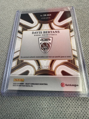 Davis Bertans EuroLeague Select patch new