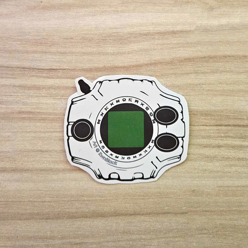 Digimon Digivice handmade sticker made to order