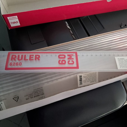 Plastic ruler set of 14, 60 cm, new
