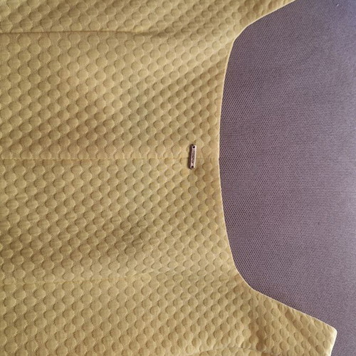 Toi&Moi mini dress with embossed pattern, size S, yellow