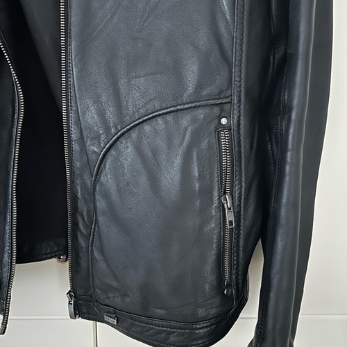 Leather jacket men's like new, size XL