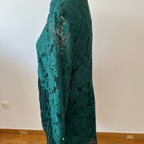 Zara dress new emerald lace medium