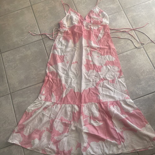Maxi dress H&M small, like new, pink and cream floral