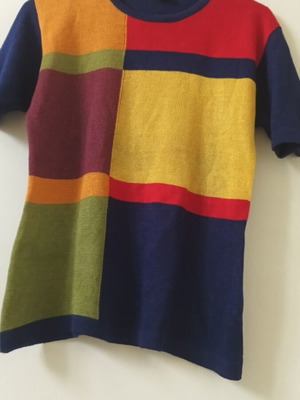 Women's multicolor blouse like new, 50% rayon 50% acrylic